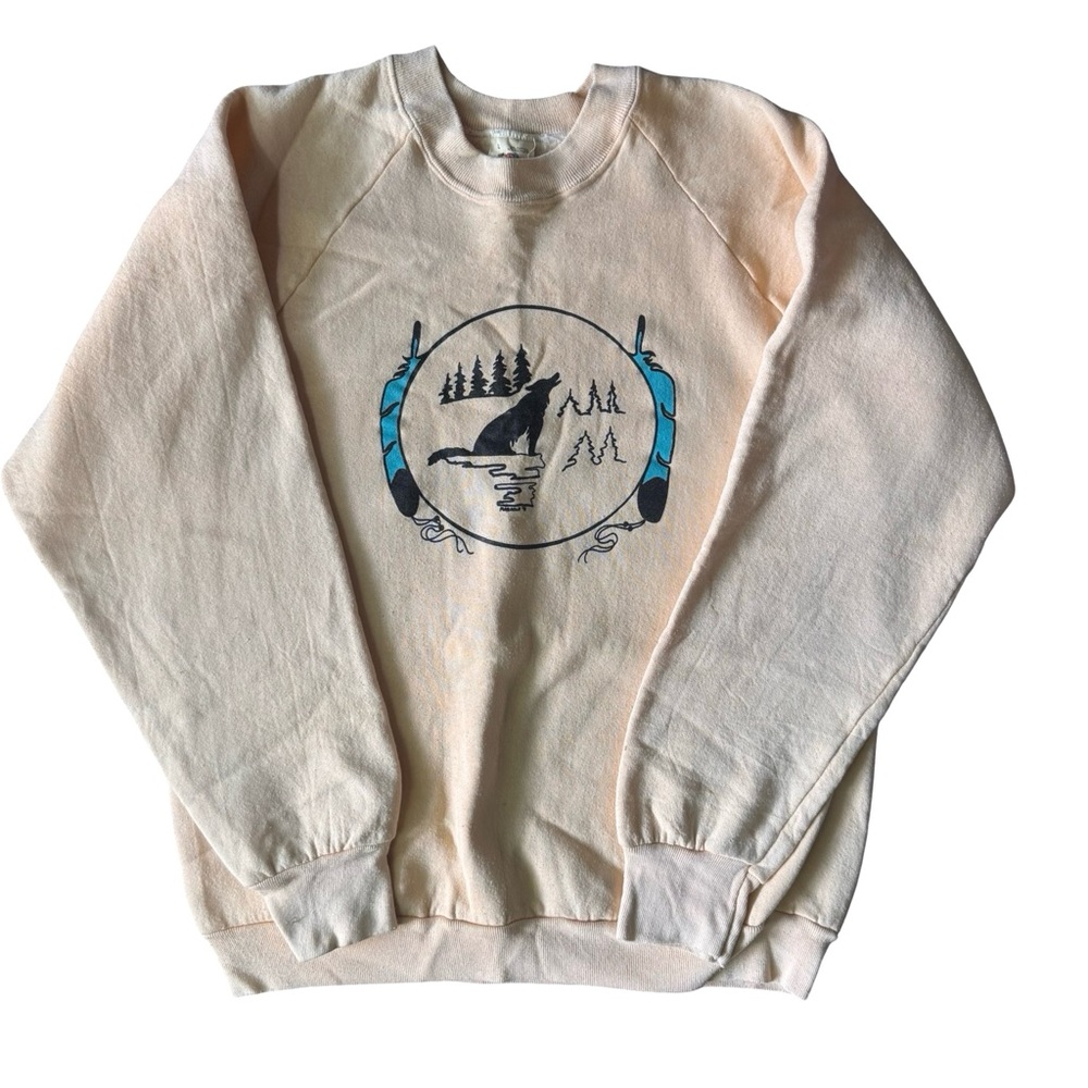 Vintage Made in USA Fruit of the Loom Women’s Graphic Crewneck - Size L